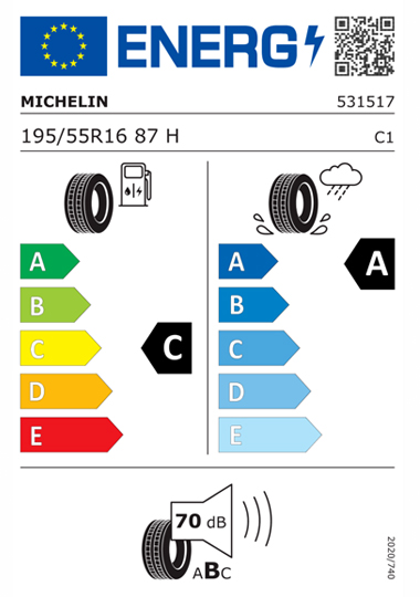 Kia Tyre Label - michelin-531517-195-55R16